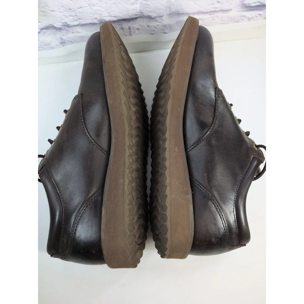 NEEDS TLC🚨L.L. Bean Oxford Shoes Men 10M Brown Leather Lace Up Chore Work Farm